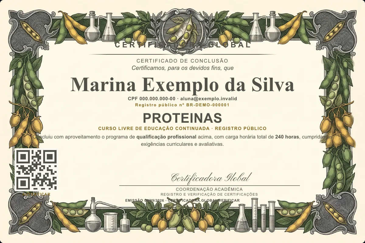 Capa do curso Proteinas