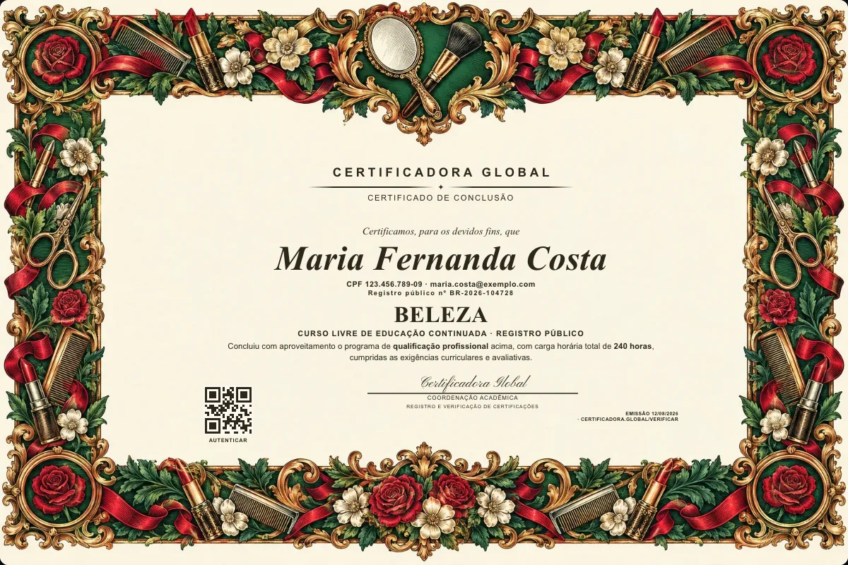 Capa do curso Beleza
