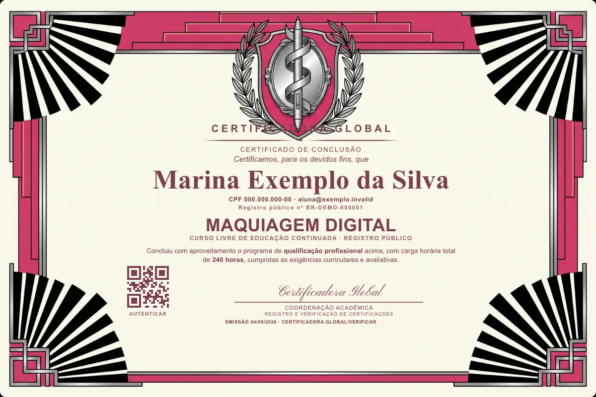 Capa do curso Maquiagem Digital