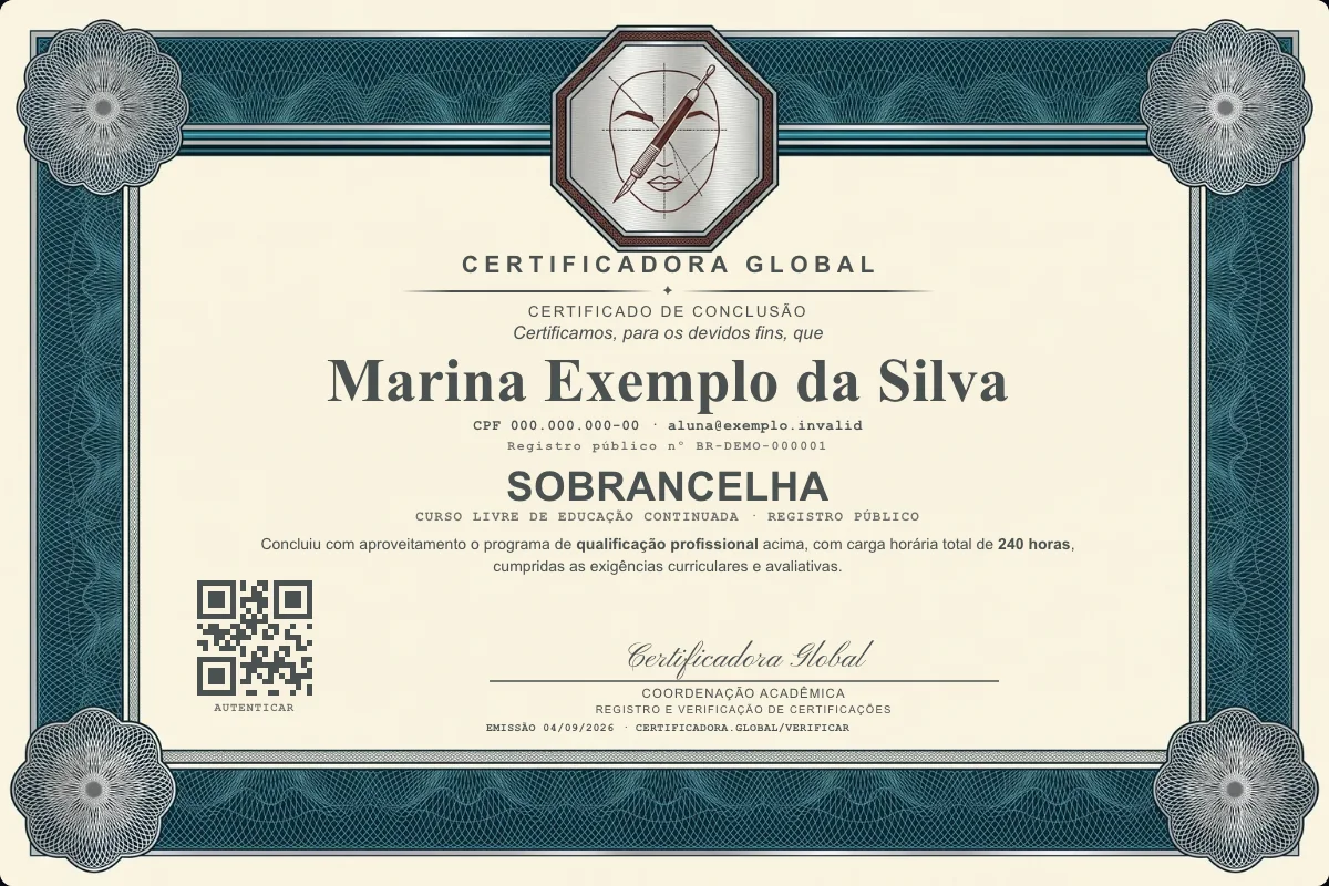 Capa do curso Sobrancelha