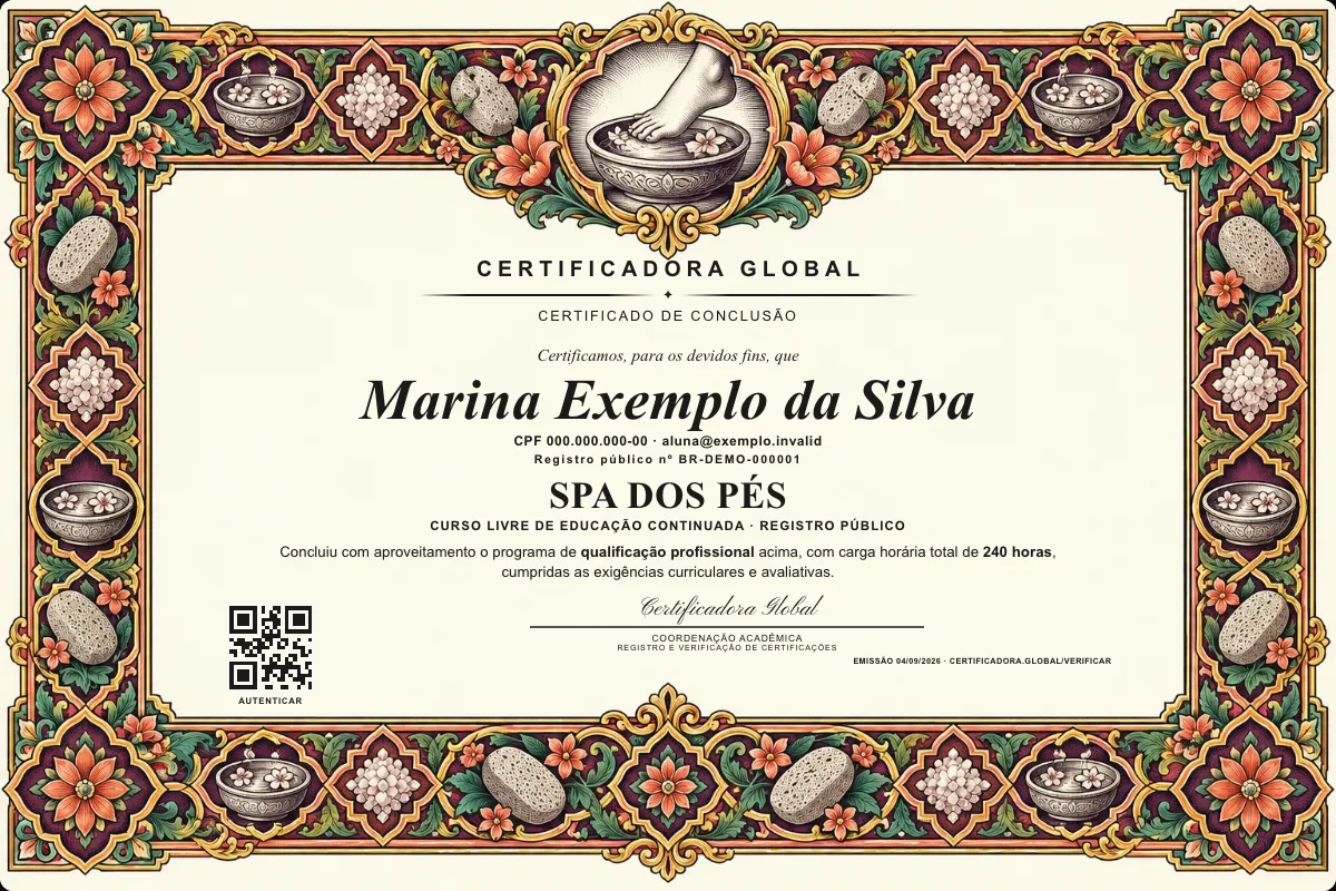 Capa do curso Spa dos Pés