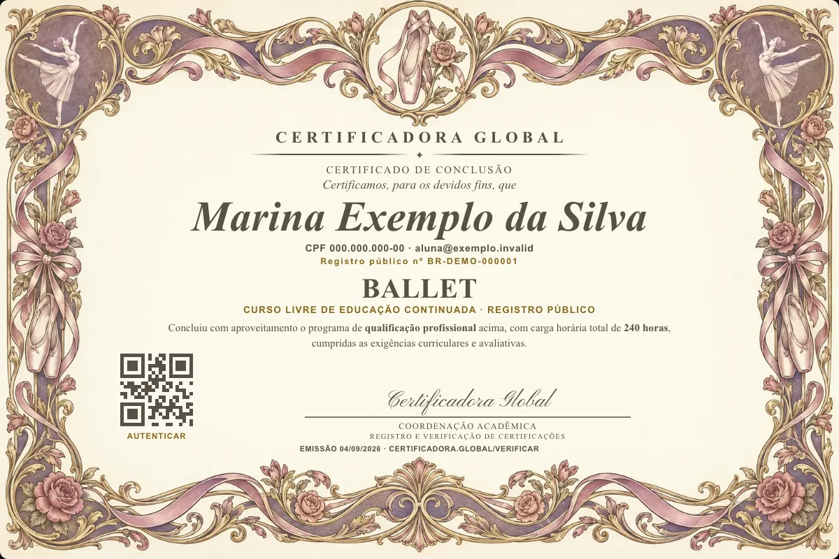 Capa do curso Ballet