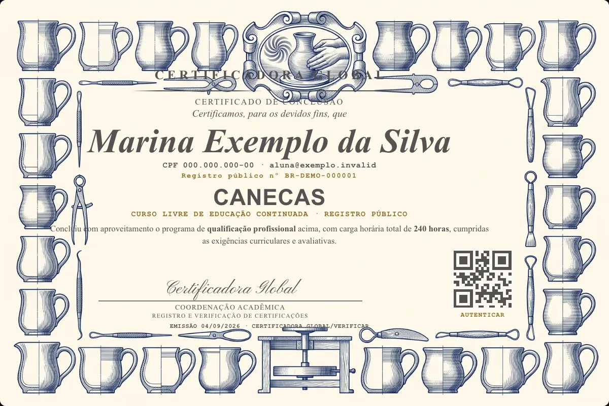 Capa do curso Canecas