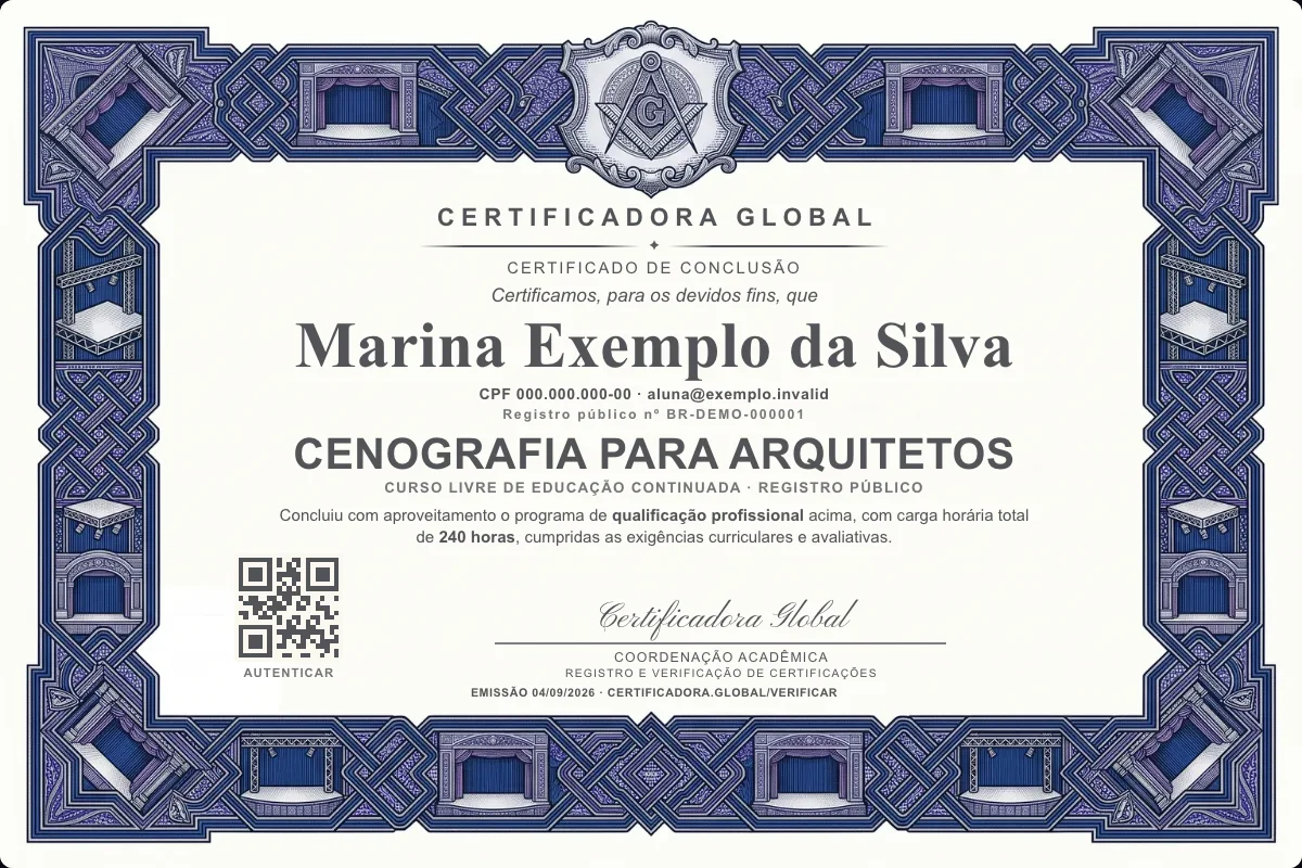 Capa do curso Cenografia para Arquitetos
