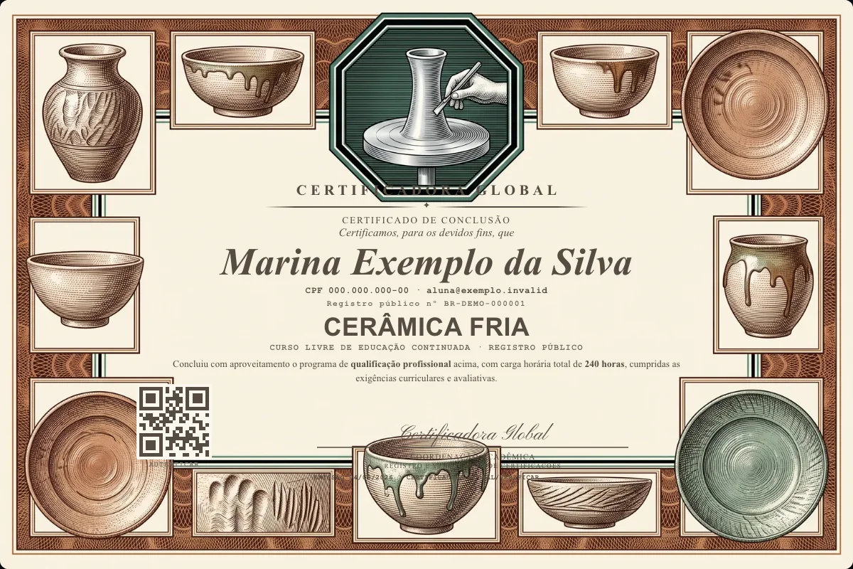 Capa do curso Cerâmica Fria
