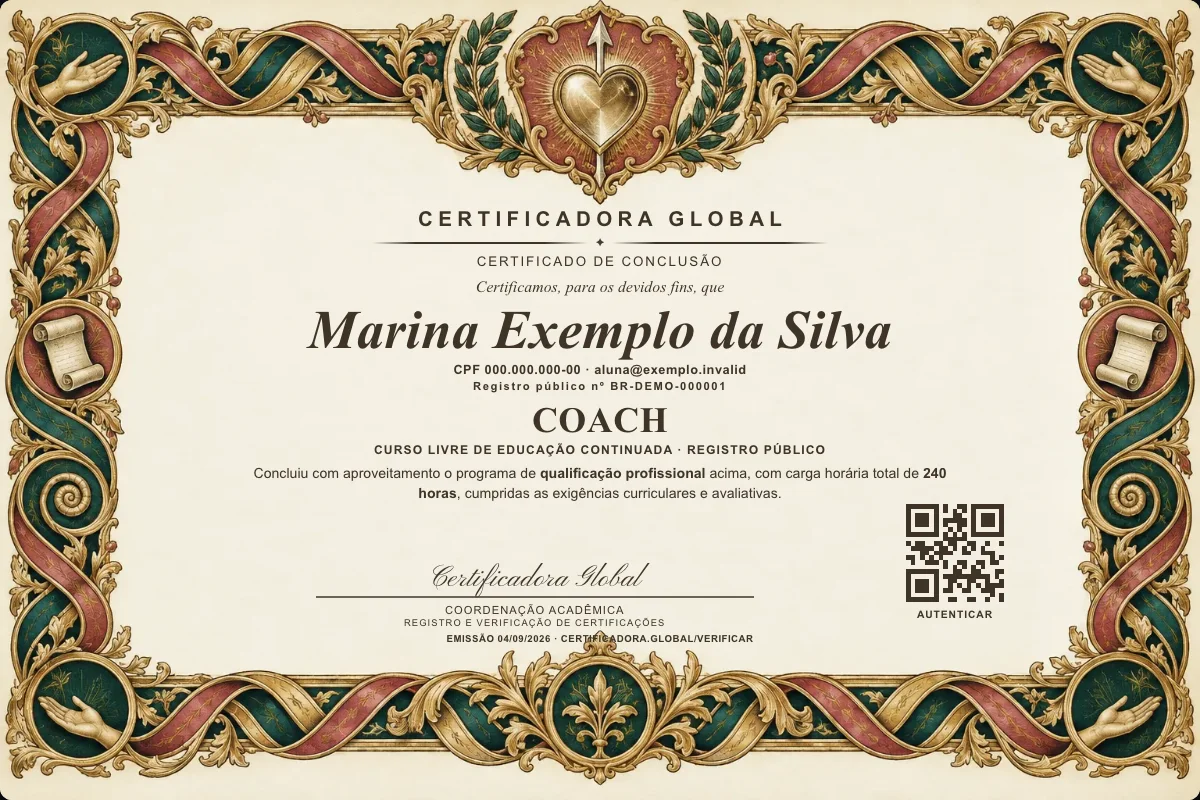 Capa do curso Coach