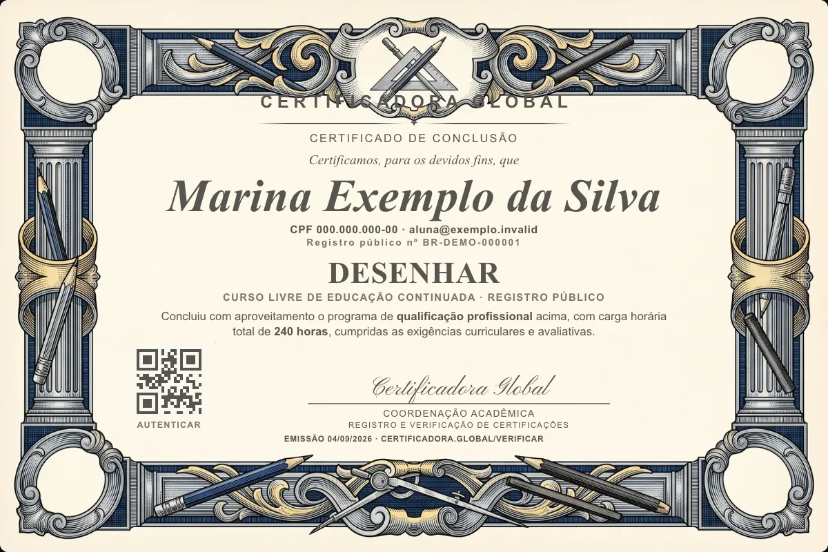 Capa do curso Desenhar