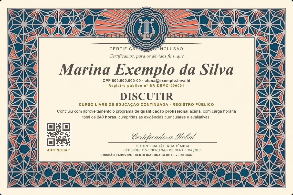 Capa do curso Discutir