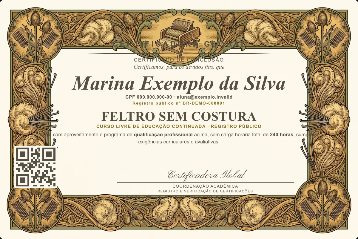 Capa do curso Feltro Sem Costura