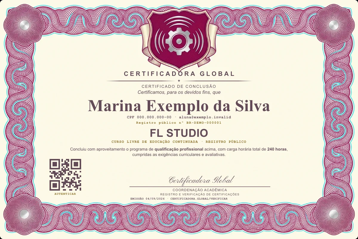 Capa do curso Fl Studio