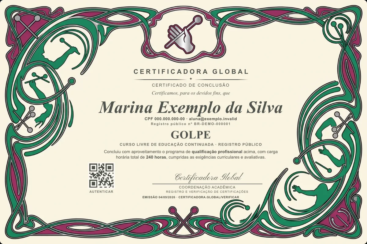 Capa do curso Golpe