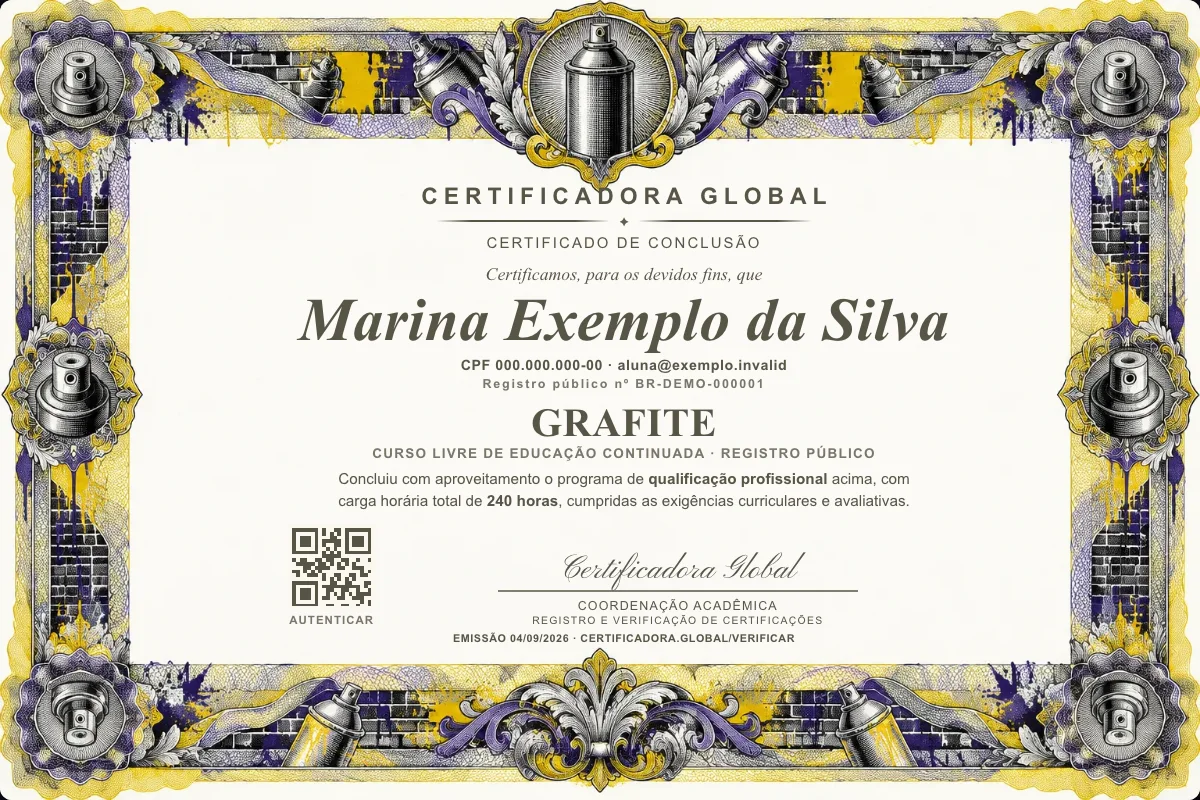 Capa do curso Grafite