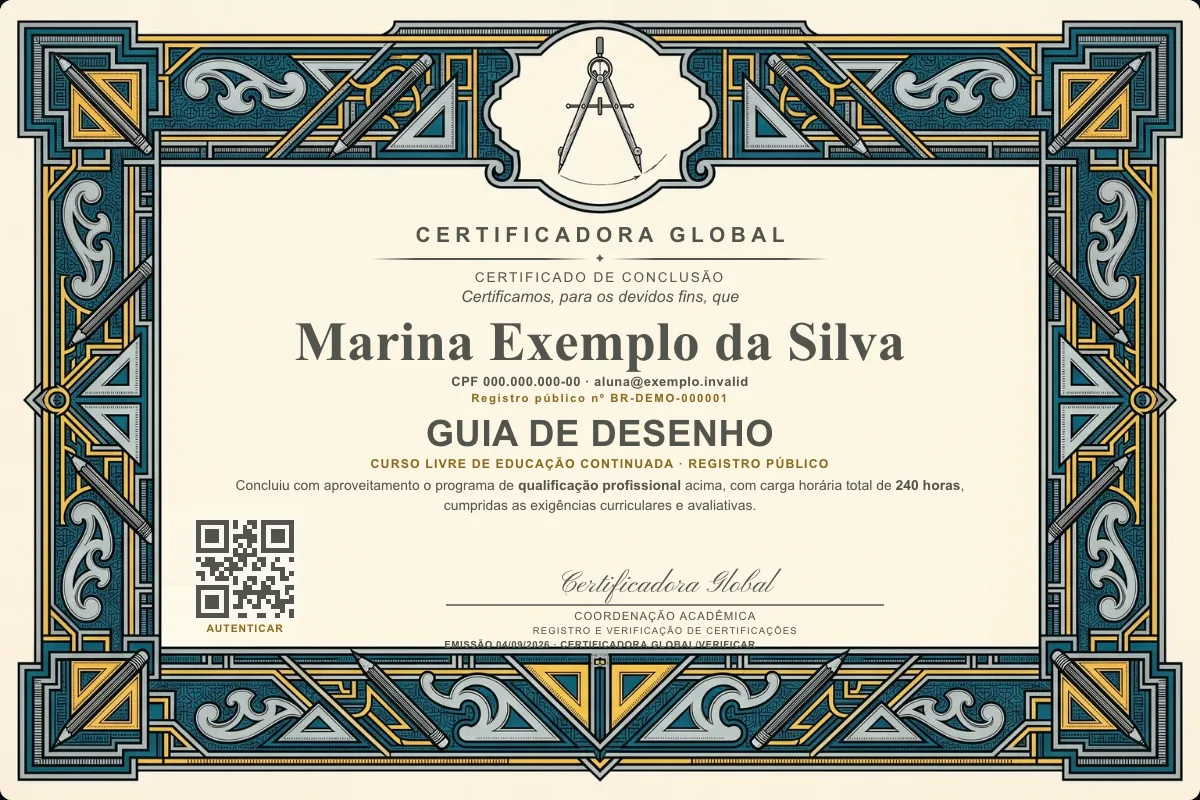 Capa do curso Guia de Desenho
