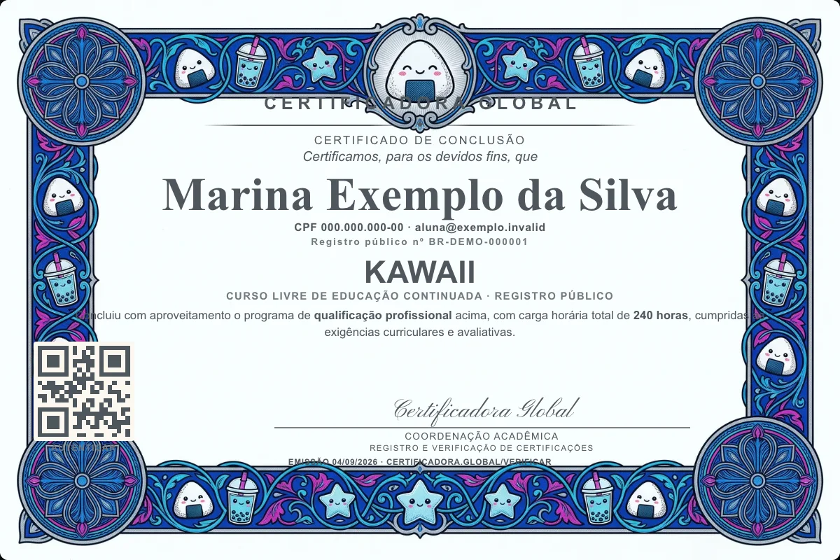 Capa do curso Kawaii