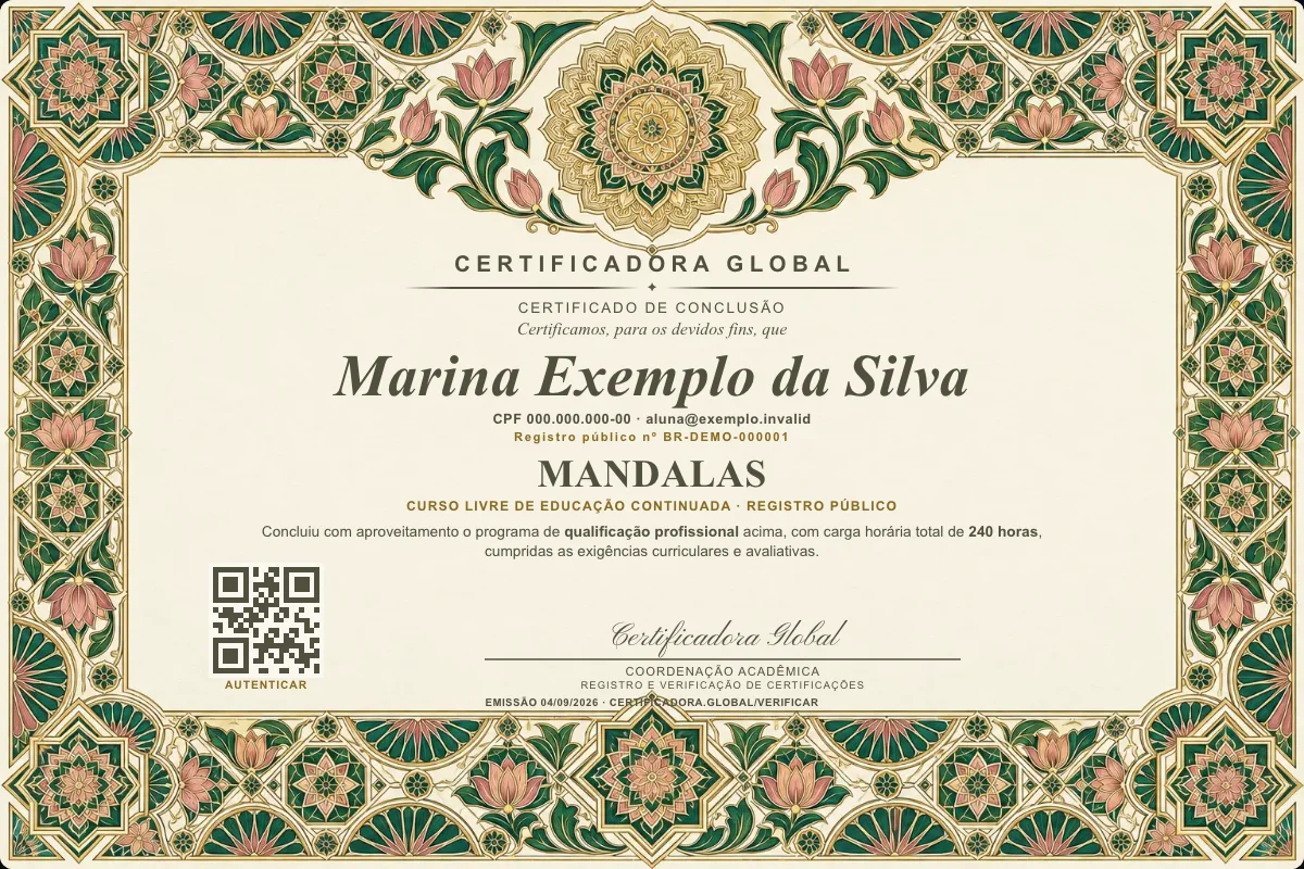 Capa do curso Mandalas