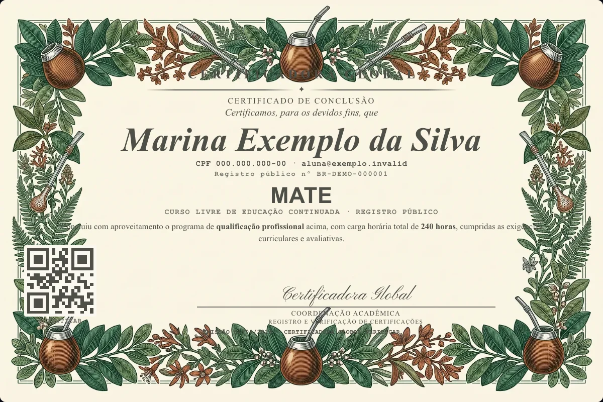 Capa do curso Mate
