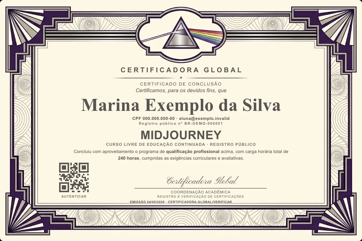 Capa do curso Midjourney