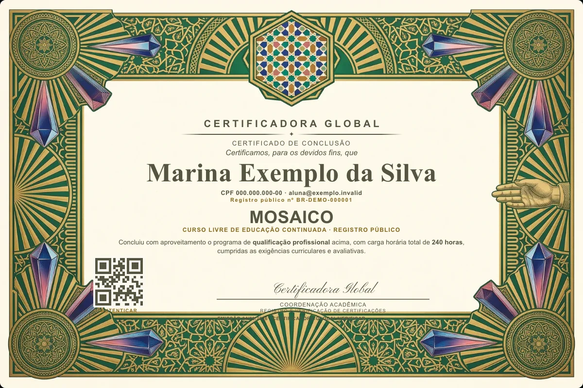 Capa do curso Mosaico