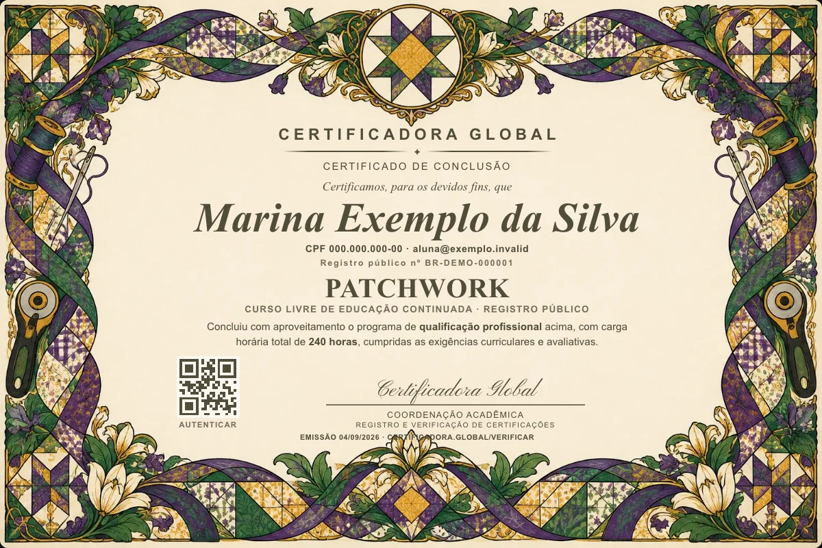 Capa do curso Patchwork