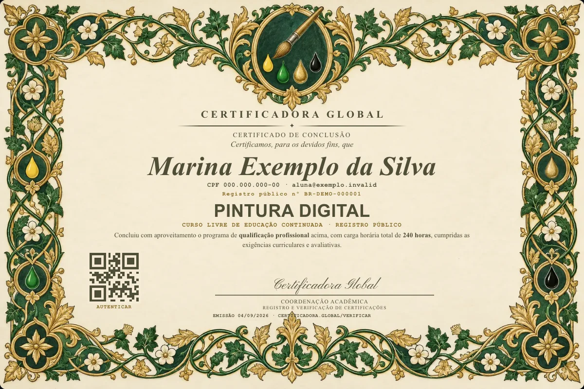 Capa do curso Pintura Digital