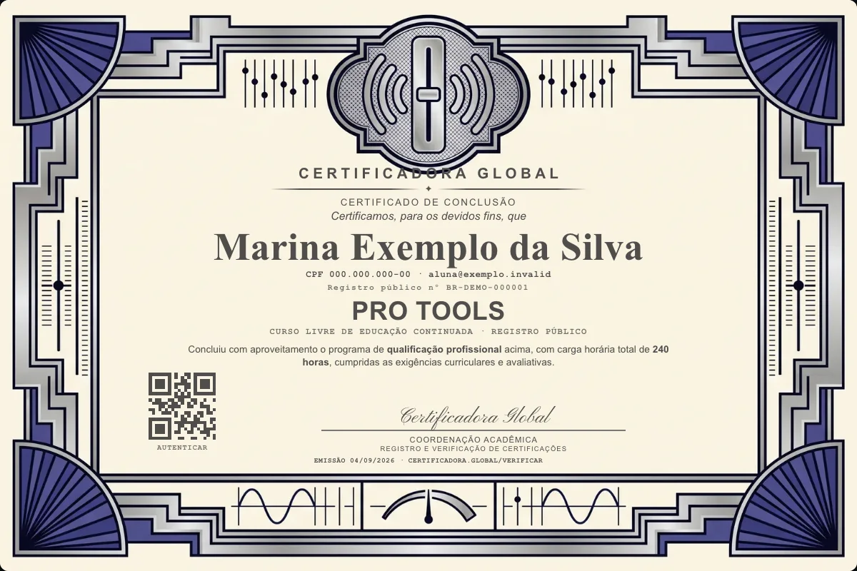 Capa do curso Pro Tools