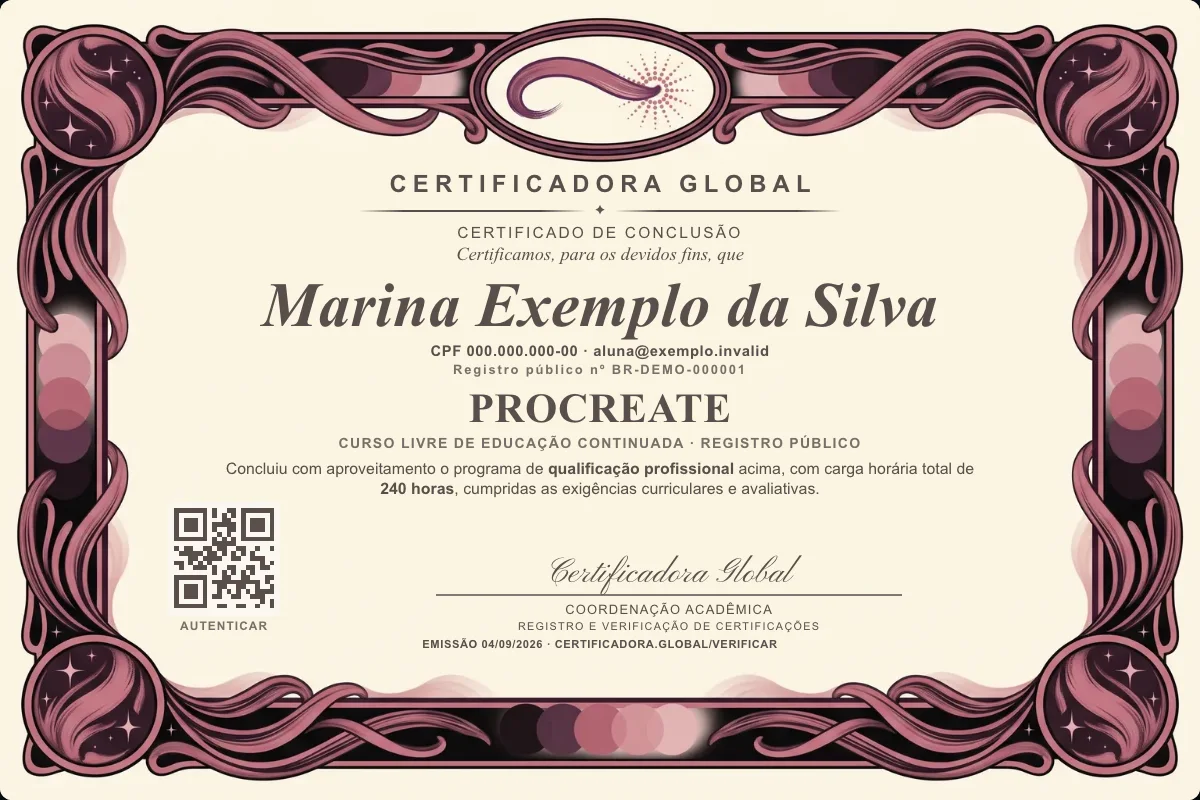 Capa do curso Procreate