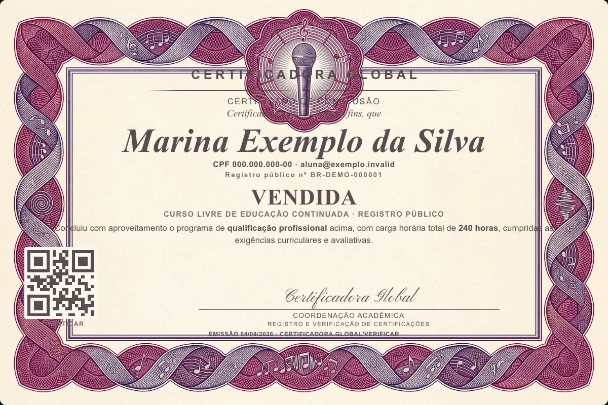 Capa do curso Vendida