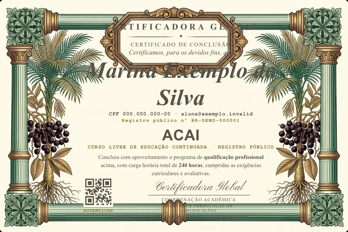 Capa do curso Acai