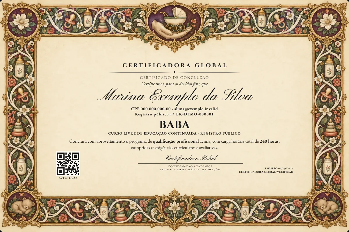 Capa do curso Baba