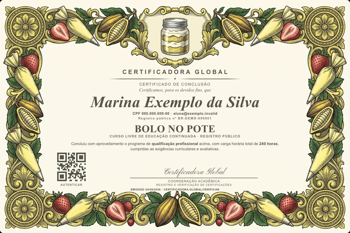 Capa do curso Bolo no Pote