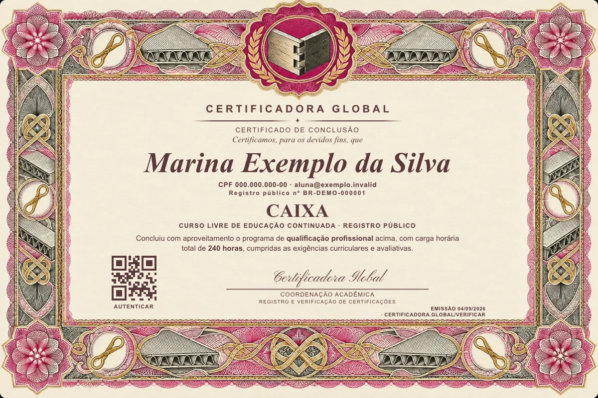 Capa do curso Caixa