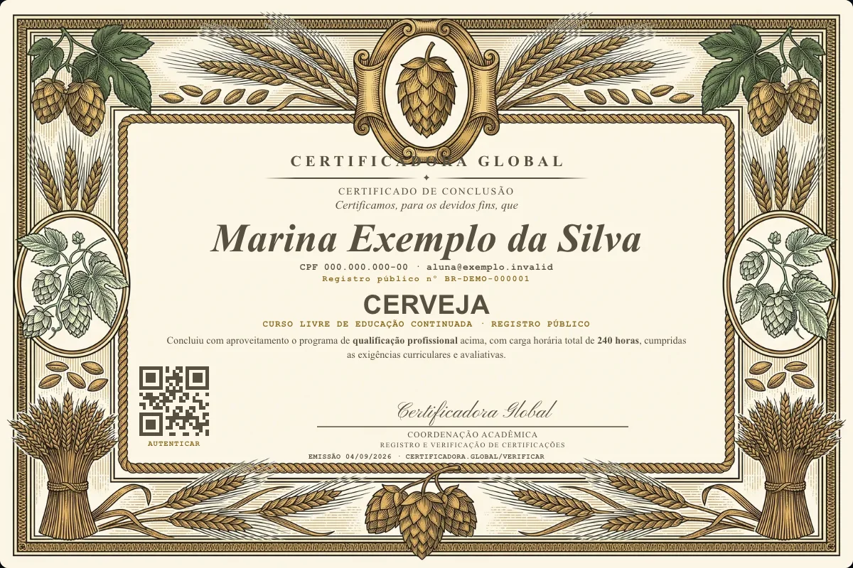 Capa do curso Cerveja
