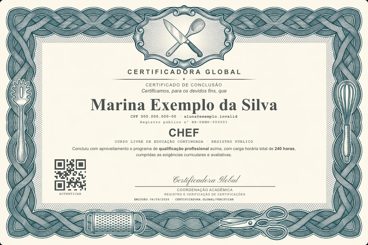 Capa do curso Chef