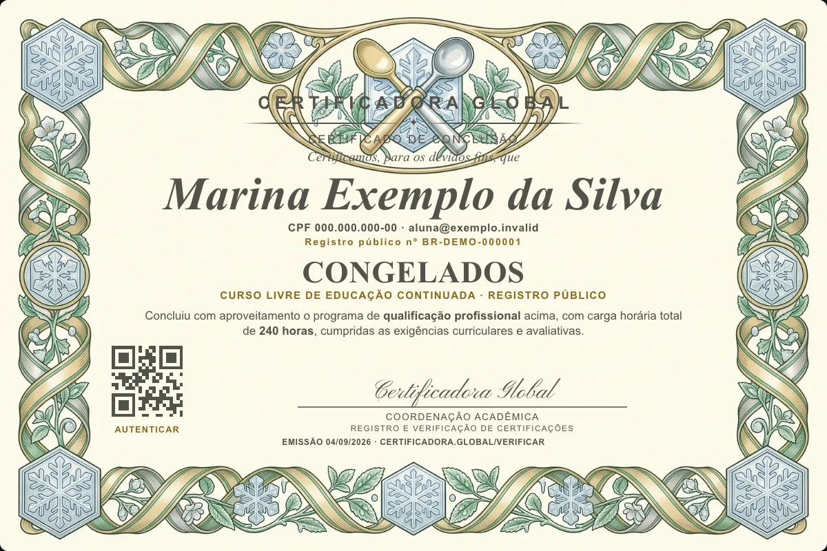 Capa do curso Congelados