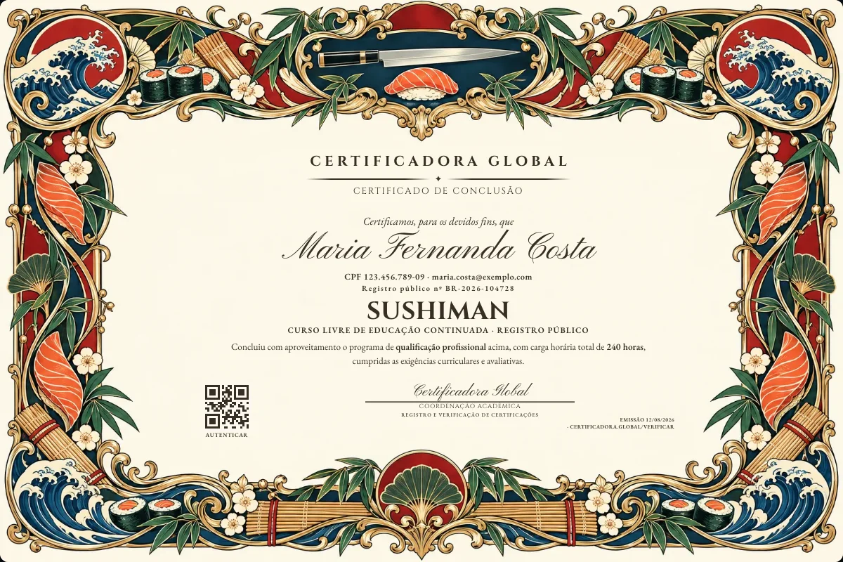 Capa do curso Sushiman