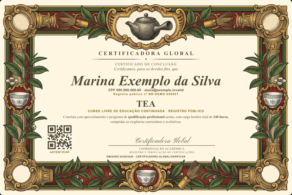 Capa do curso Tea