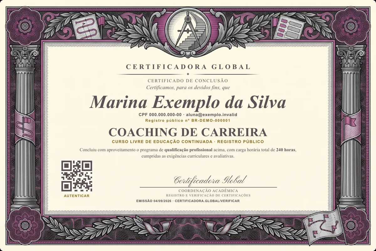 Capa do curso Coaching de Carreira