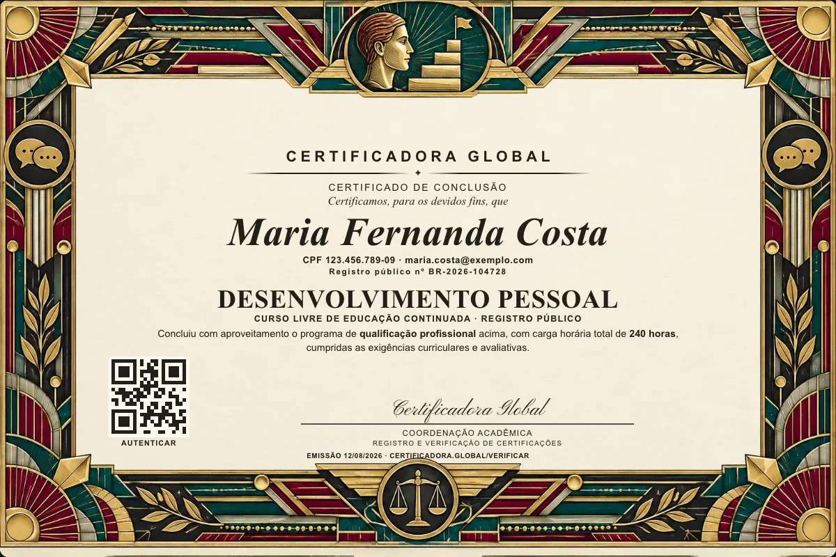 Capa do curso Desenvolvimento Pessoal