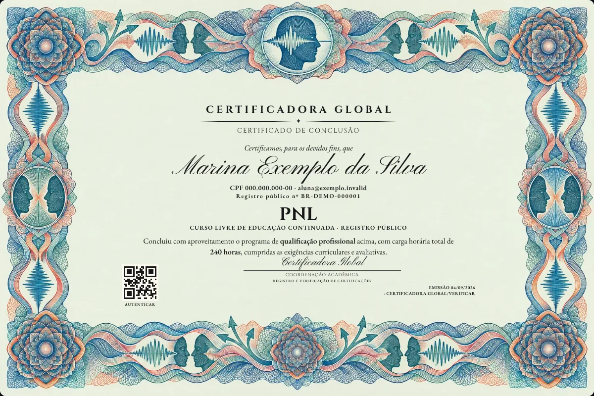 Capa do curso PNL