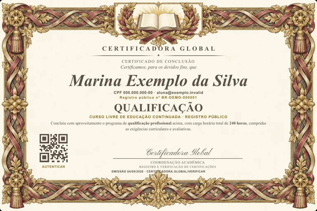 Capa do curso Qualificação