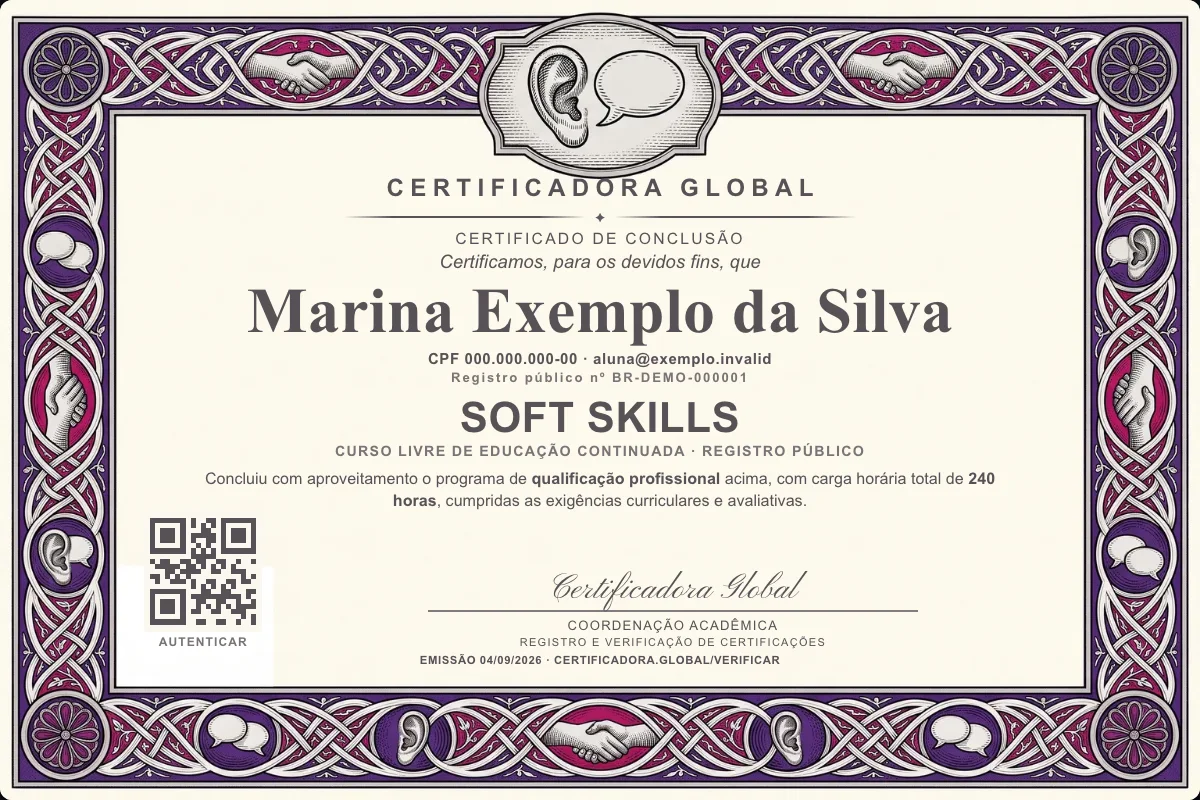 Capa do curso Soft Skills