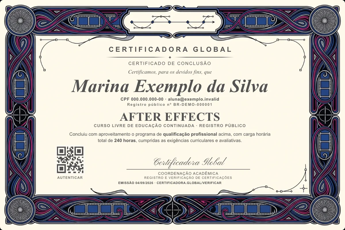 Capa do curso After Effects