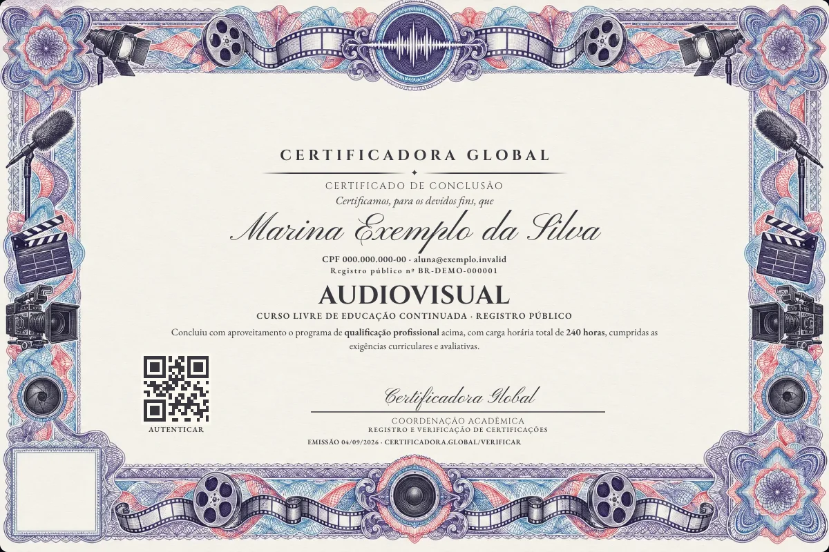Capa do curso Audiovisual