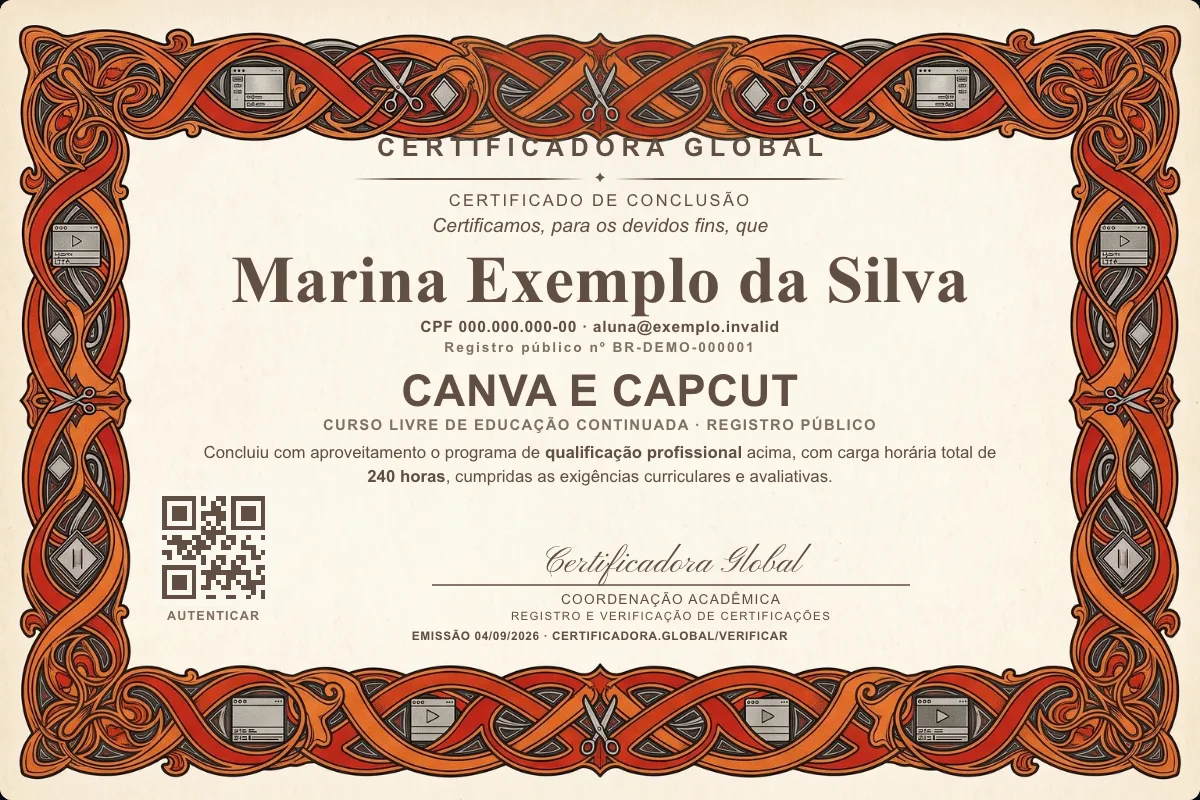 Capa do curso Canva e Capcut