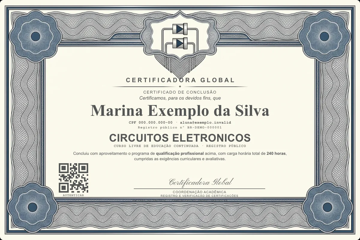 Capa do curso Circuitos Eletronicos