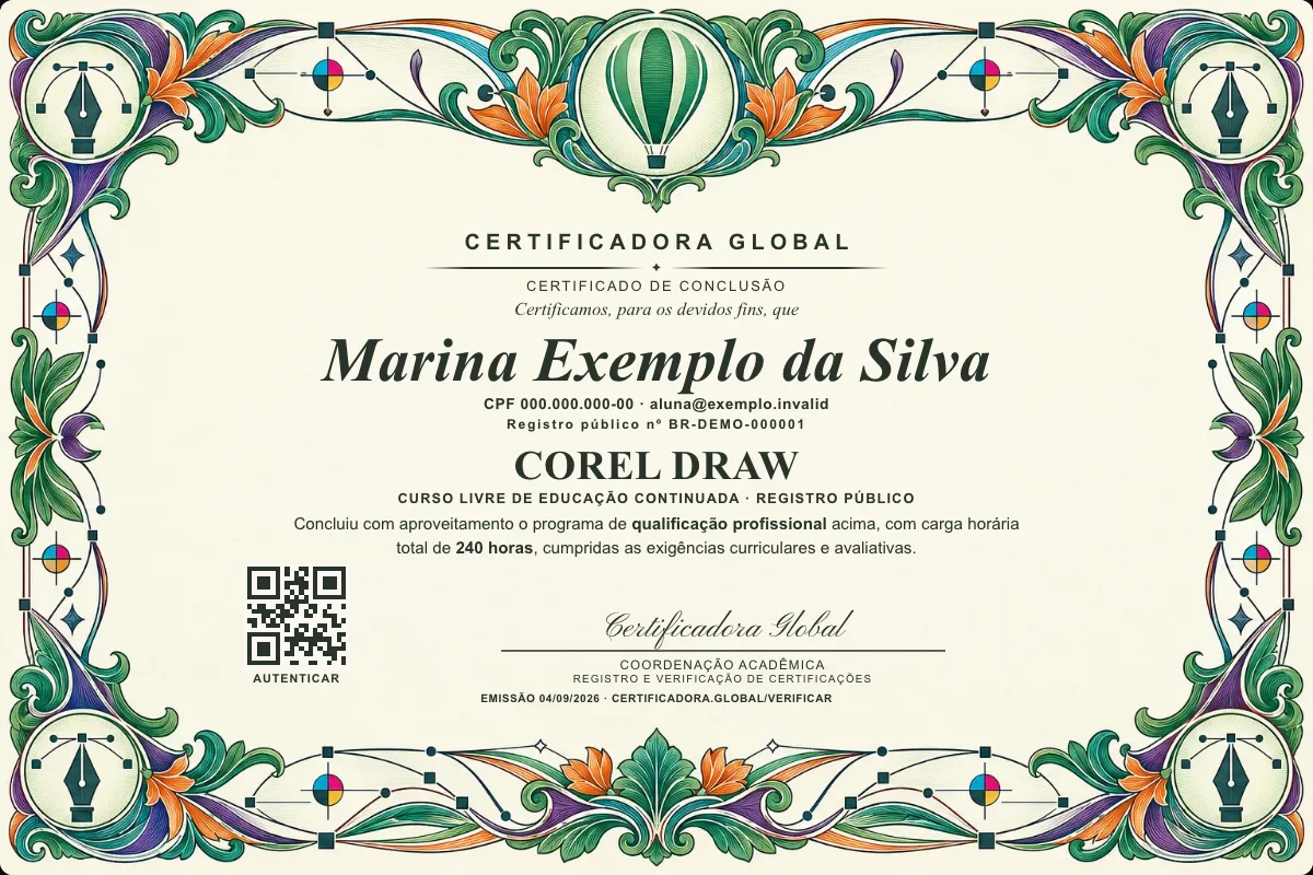 Capa do curso Corel Draw