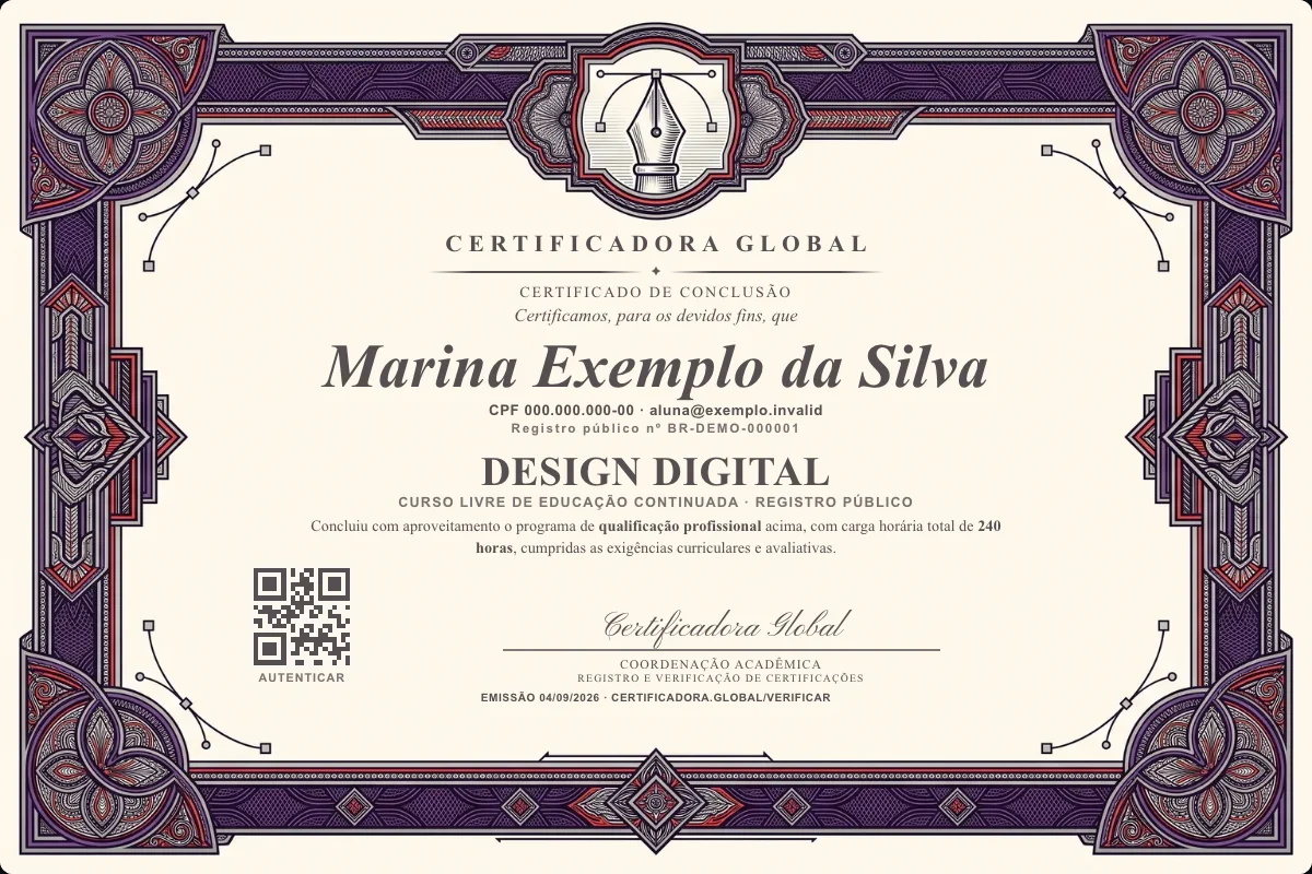 Capa do curso Design Digital