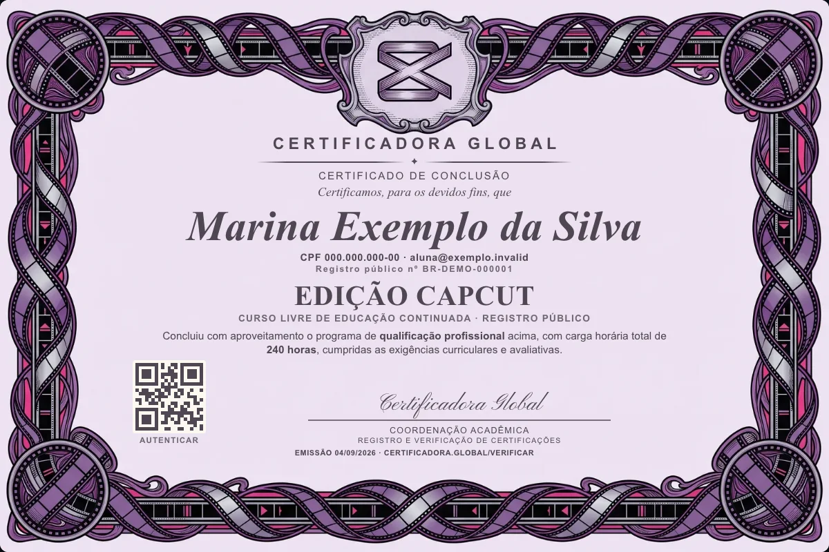 Capa do curso Edição Capcut