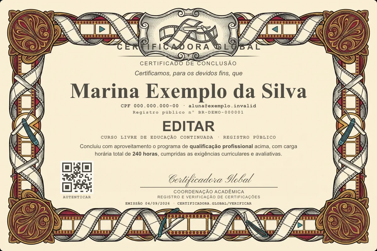 Capa do curso Editar
