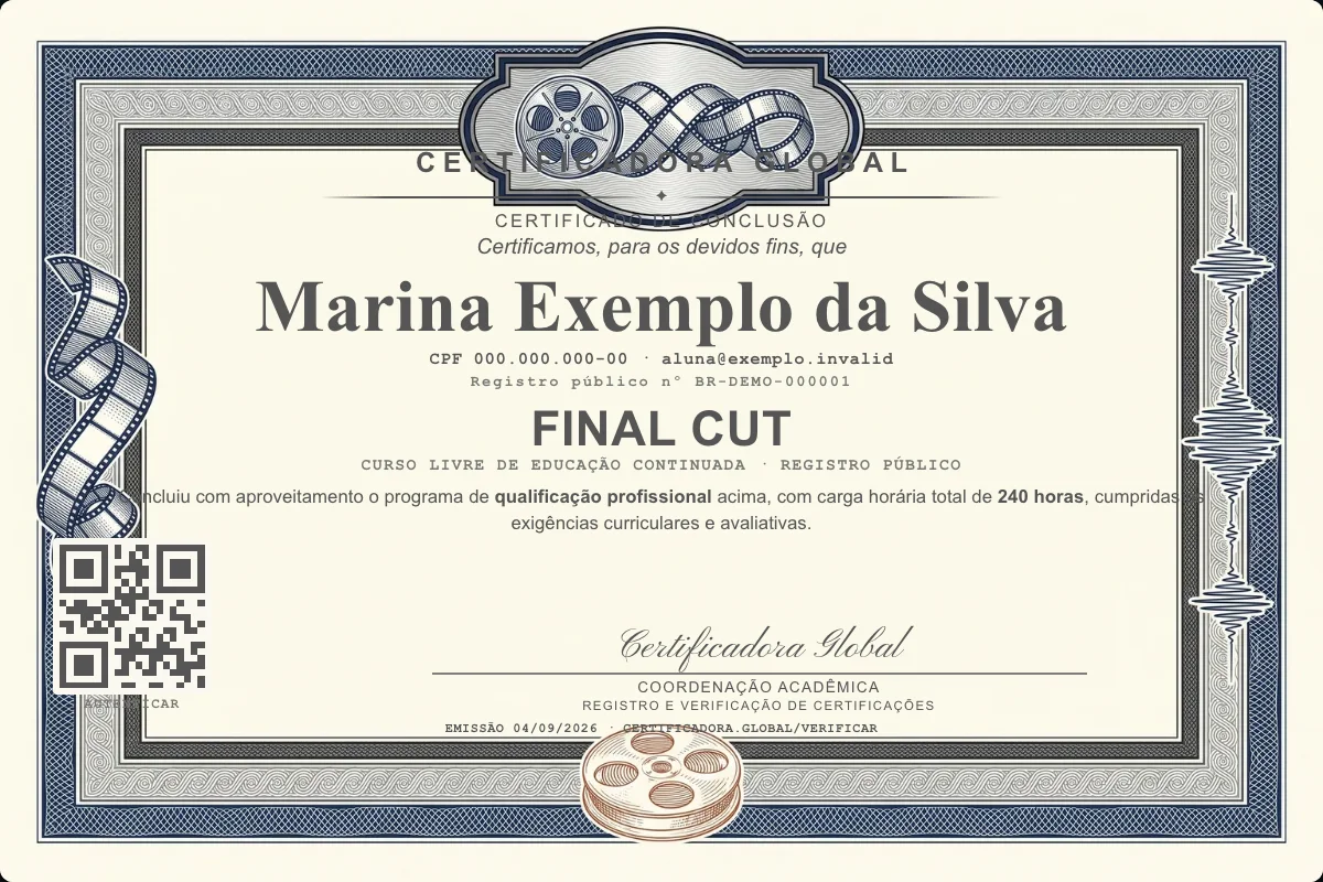 Capa do curso Final Cut
